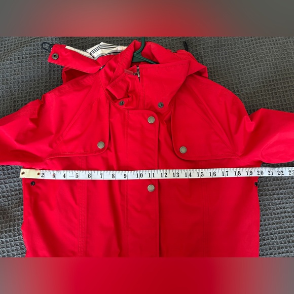Barbour: Trevose Anorak Jacket, Red, Size: US 6 (fits like a s/m) LIKE NEW - Picture 2 of 13